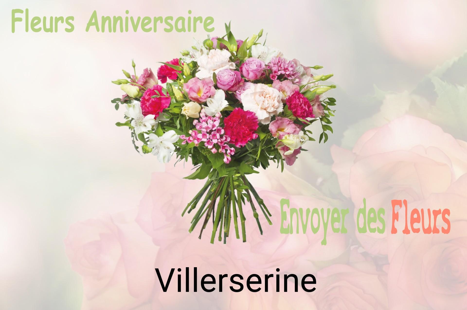 Bouquet de fleurs d’anniversaire livré à Villerserine